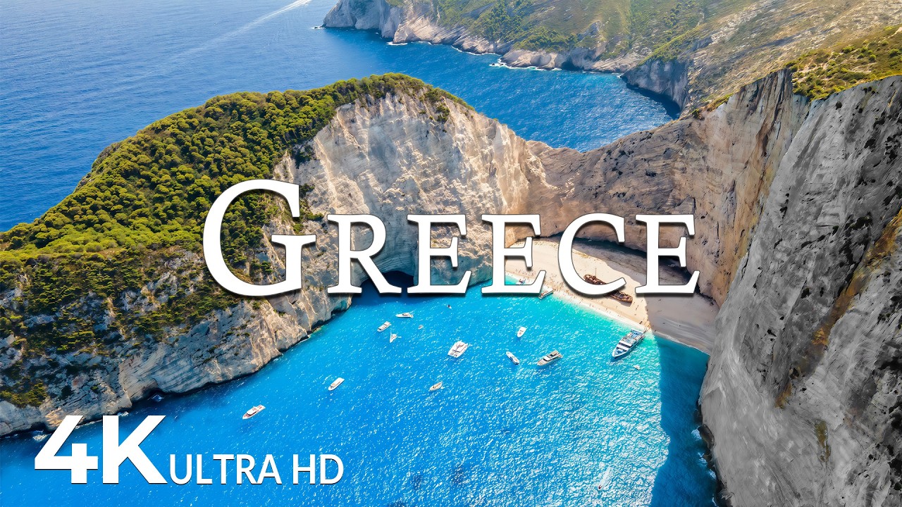 FLYING OVER GREECE (4K UHD) &ndash; Soothing Music Along With Beautiful Nature Video - 4K Video ULTRAHD #6