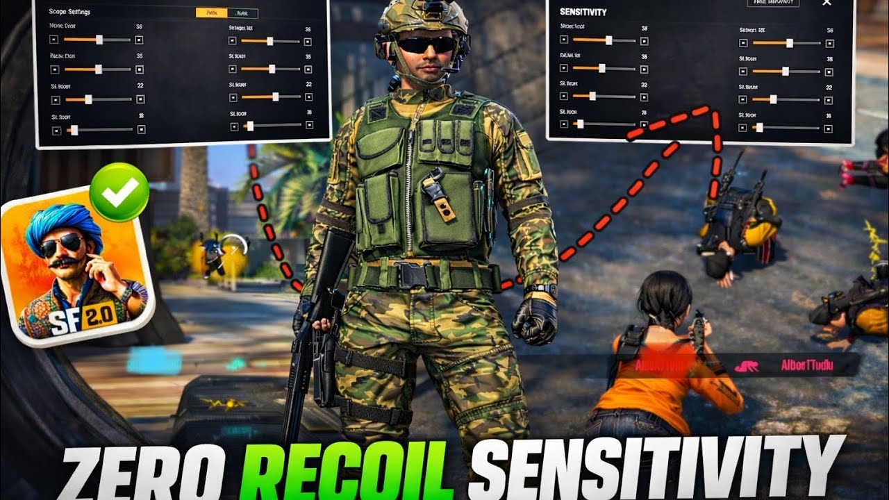  SCARFALL 2.0 BEST SENSITIVITY 🥵 FOR 2,3 & 4 FINGER + GYRO & NON GYRO PLAYERS💀| Zero RECOIL