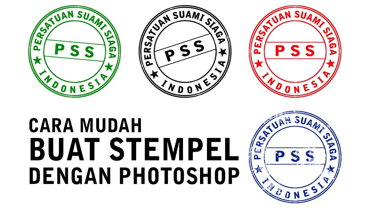 Cara Mudah Buat STEMPEL Dengan Photoshop - Tutorial Photoshop