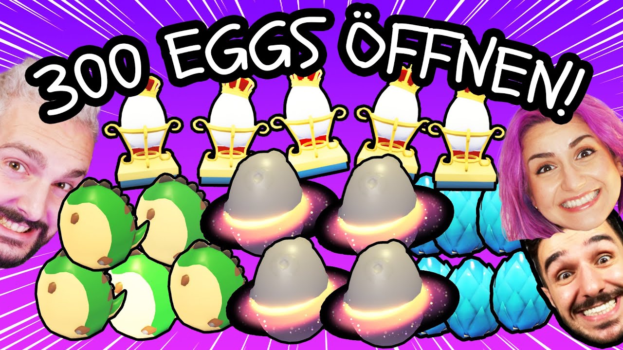 3 FREUNDE ÖFFNEN 300 EGGS IN ADOPT ME! 3 Stunden Adopt Me mit Kaan, Dania, Claudio