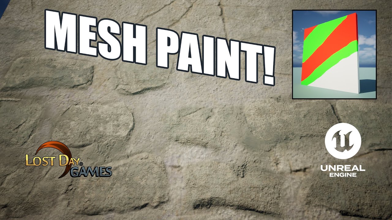 Mesh Paint In Unreal Engine! Blend Materials