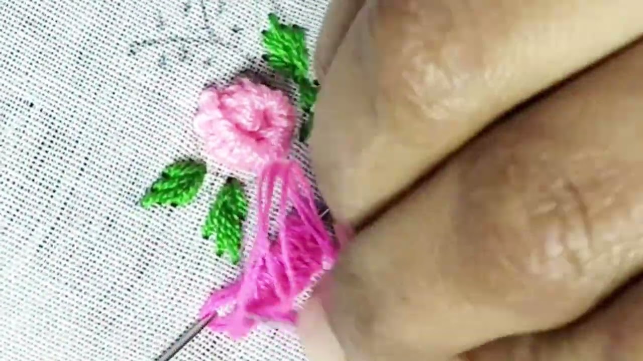 Beautiful hand embroidery stitch 💪😻😍😁🪡