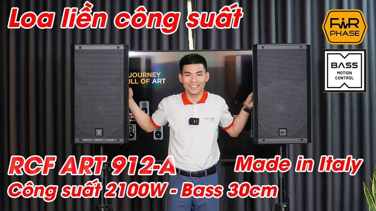 Loa liền công suất RCF ART 912-A Made in Italy, 2100W, Karaoke Gia Đình Hay, Biểu Diễn Chuyên Nghiệp