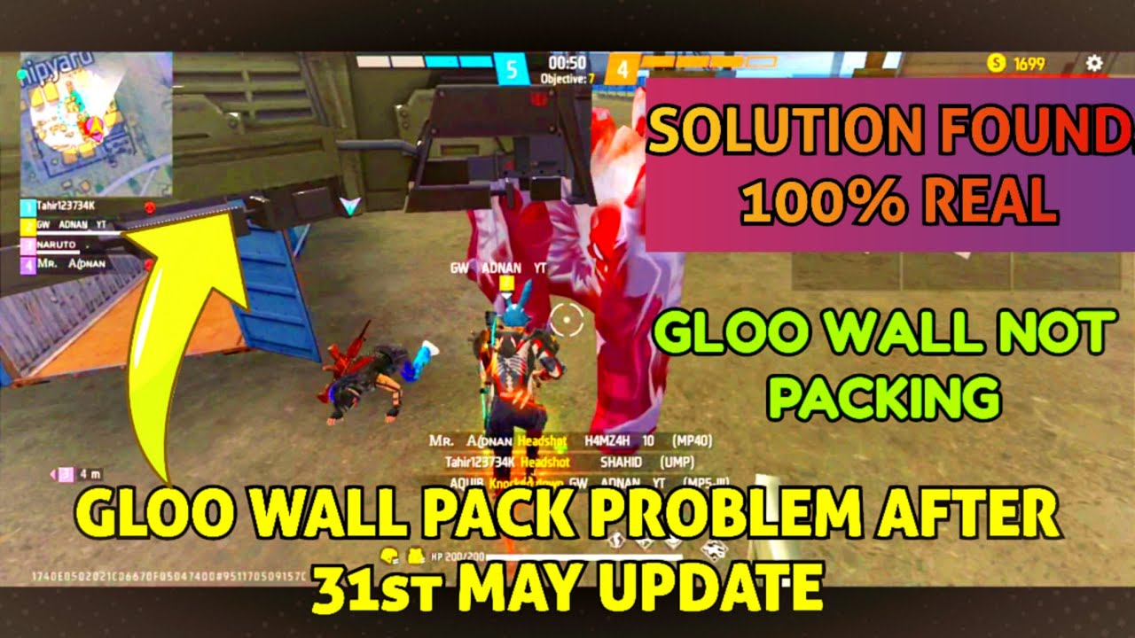 HOW TO SOLVE GLOO WALL IN AIR GLITCH PROBLEM SOLVED | GW ADNAN | FREE FIRE
