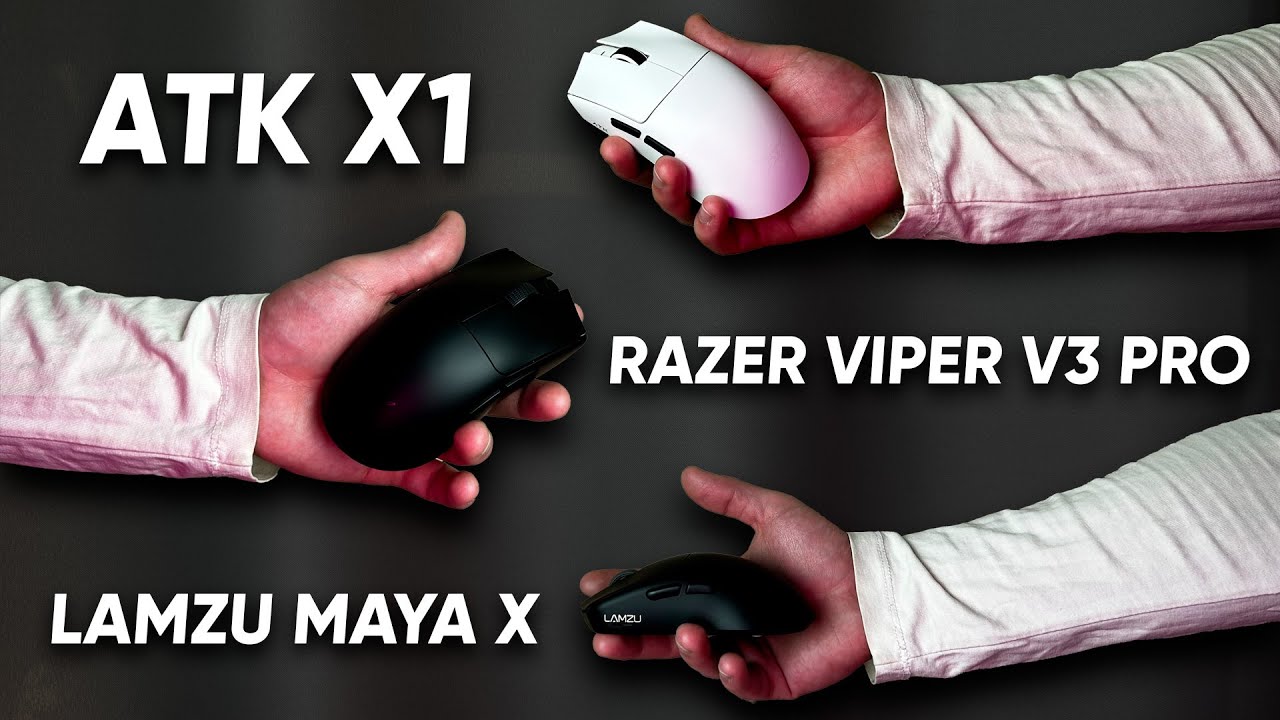 Сравнение ЛУЧШИХ — RAZER VIPER V3 PRO vs LAMZU MAYA X vs ATK X1 | Dream Custom