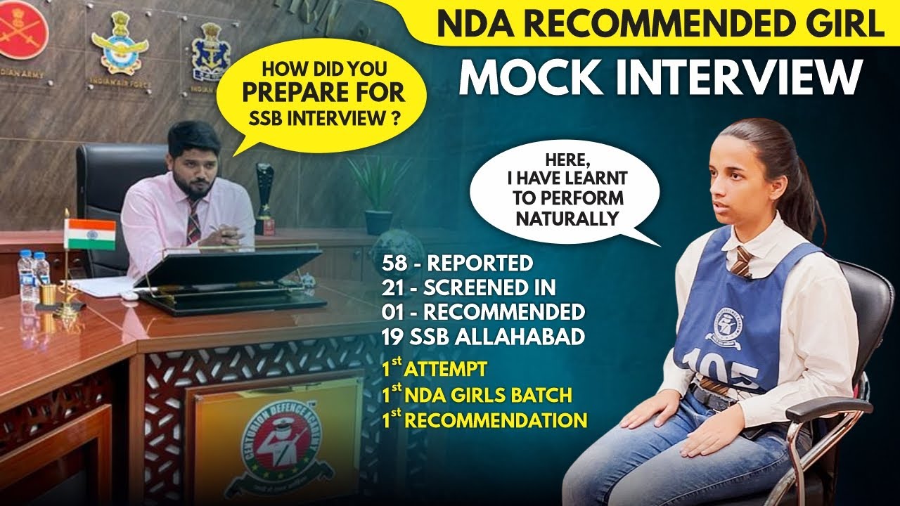 First NDA Recommended Girl Mock Interview Teaser 🔥🔥 #ndamotivation @CenturionDefenceAcademy