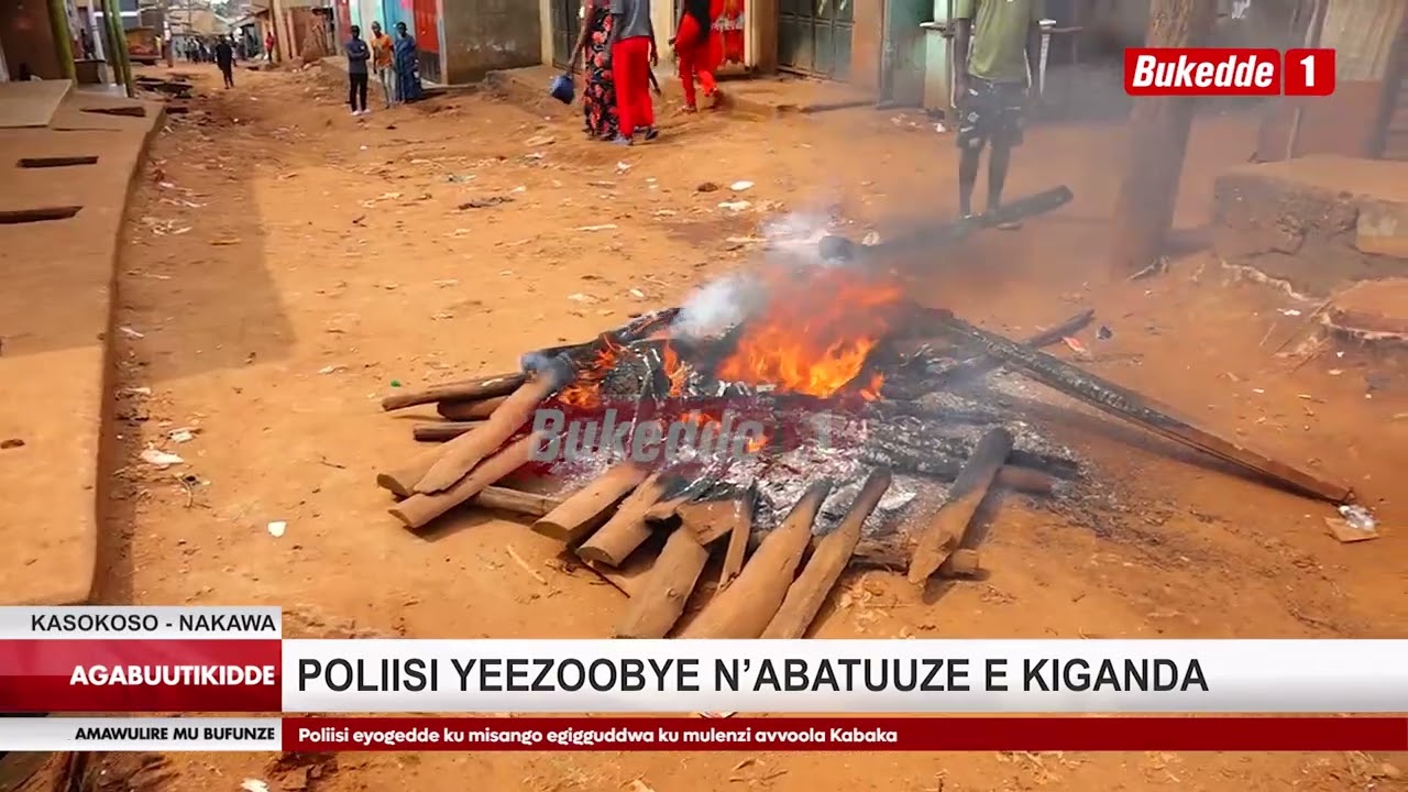 Agabuutikidde TTIYAGAASI ANYOOSE E KIGANDA KASOKOSO POLIISI EGUMBULUDDE ABABADDE BEKALAKAASA