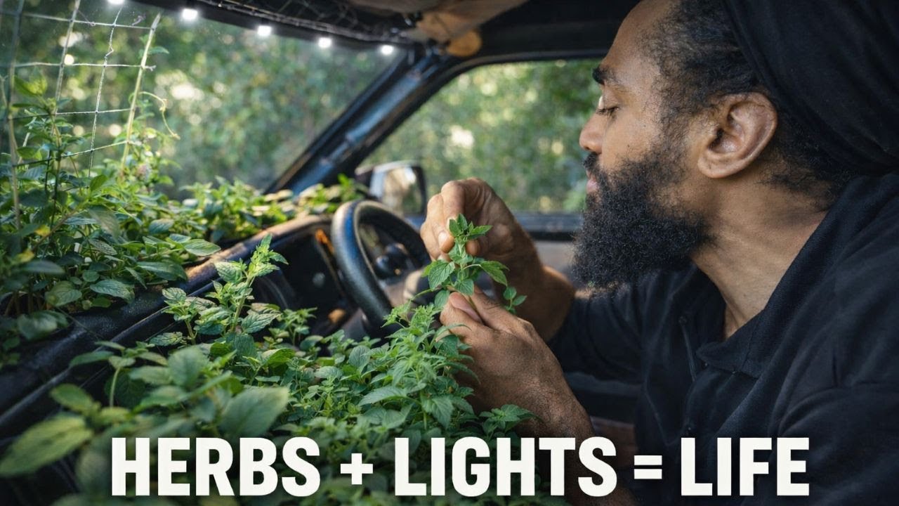 hack for growing plants in a vehicle