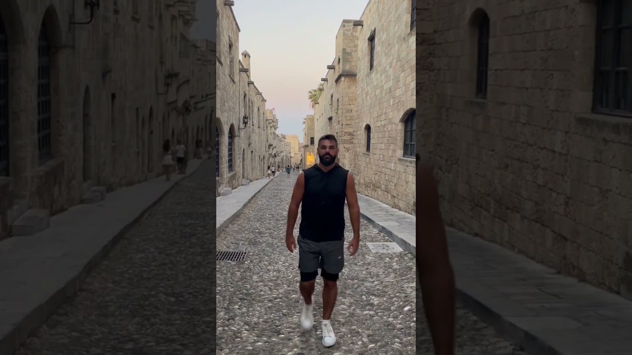 STREET OF THE KNIGHTS OF RHODES 🇬🇷 #travelshorts #rhodesgreece #travel