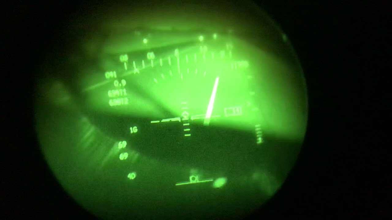 Real Black Hawk Pilot's Fini flight footage with NVG and HUD