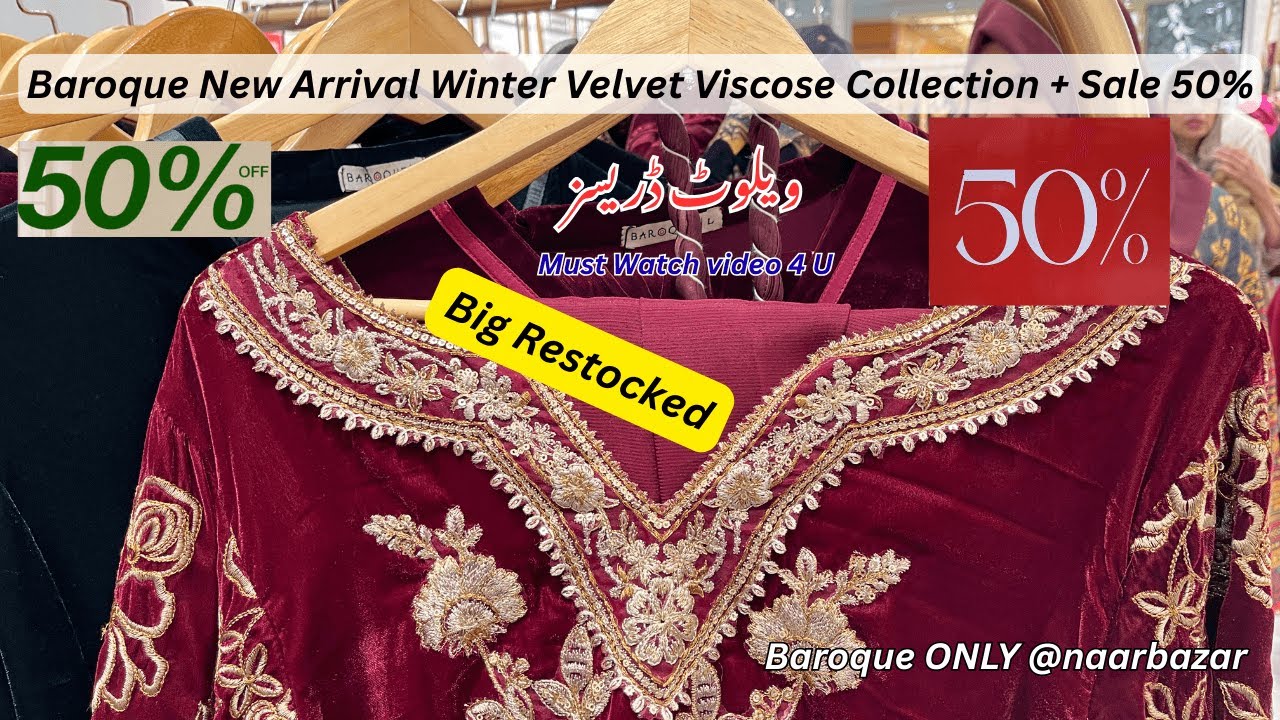 Baroque New Arrival Winter Velvet Viscose Collection + Sale 50% | Baroque Luxury New Arrival 2025