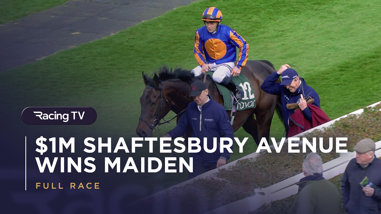 Million-dollar purchase Shaftesbury Avenue loses his maiden tag at Navan | Full Race | Racing TV