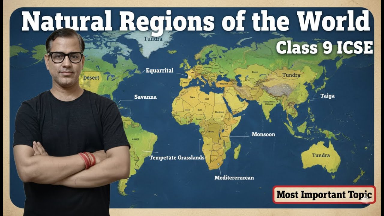 Natural Regions of the World Class 9 ICSE | Natural Regions of the World ICSE |@sirtarunrupani