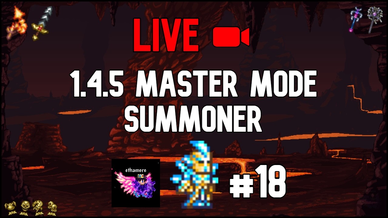 🔴LIVE Master Mode Summoner on Terraria 1.4.5! (Day 18)