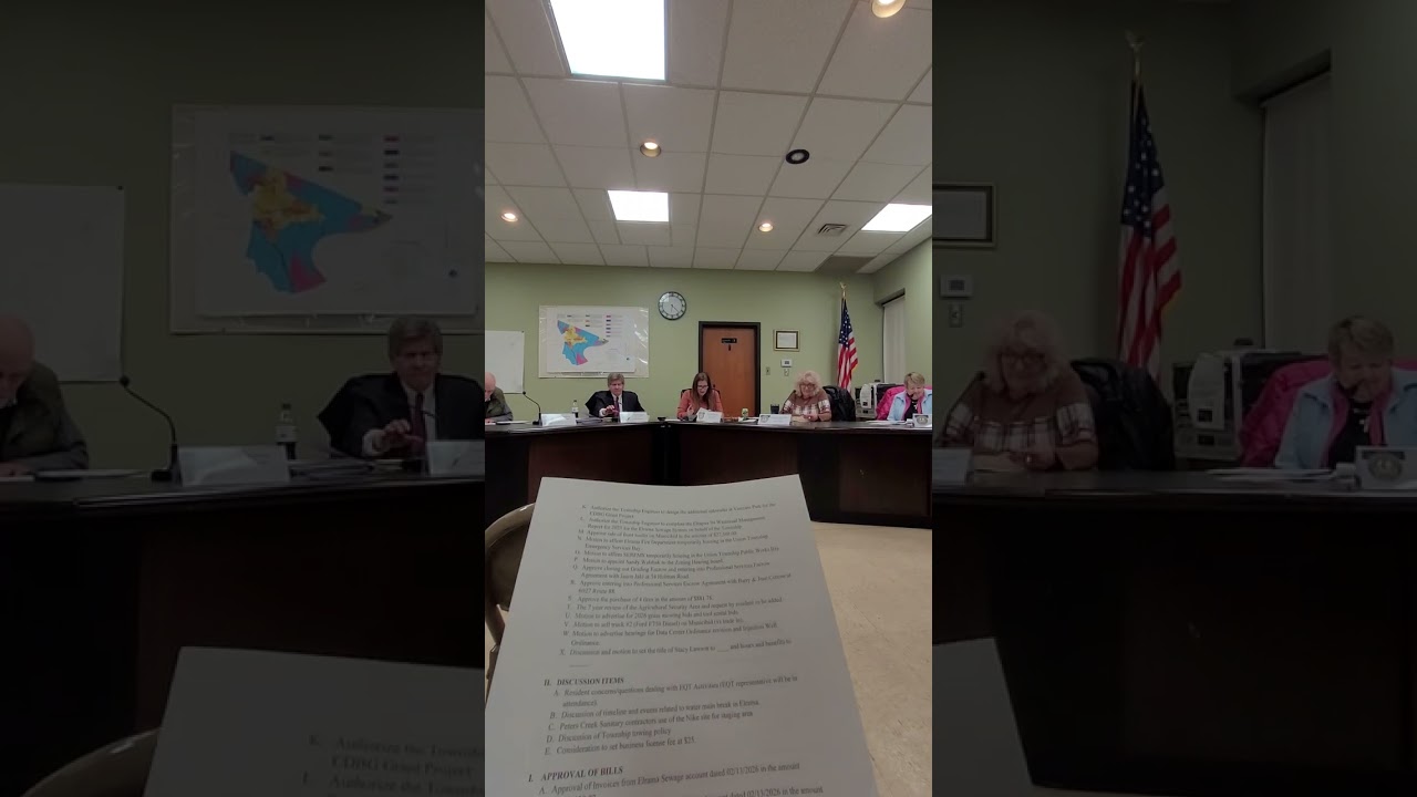 2-23-2026. Agenda K-X, Sell frt loader,sell truck, advertise data center & injection well hearings 