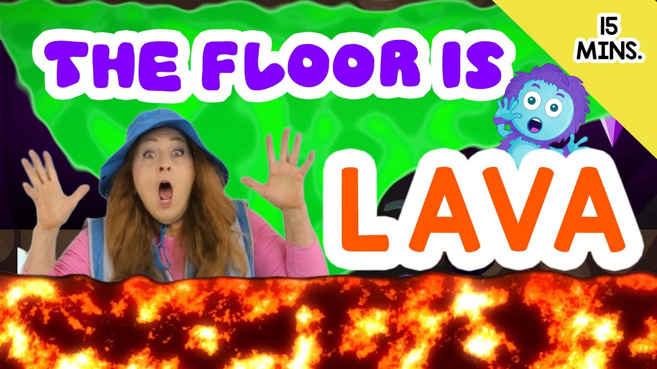 The Floor Is Lava, Slime, & Ice Queen, Dragon 🐉❄️🔥| 15:48 of Brain Break Fun! Sing Play Create