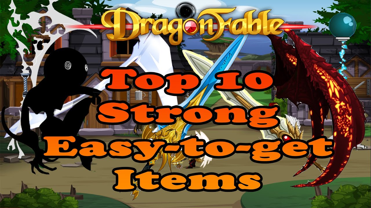 10 лучших мощных и легкодоступных предметов в DragonFable (без Inn)
