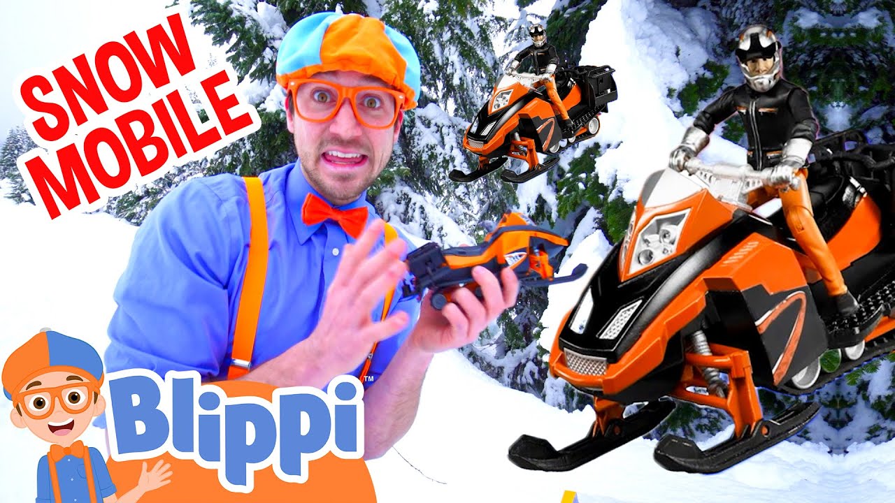 Snowmobile Christmas Toy Adventure with Blippi! | Children Videos | Educational Videos For Kids
