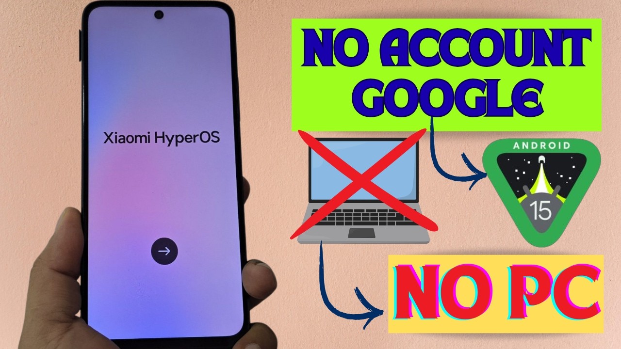 NO PC ANDROID 15 - Xiaomi HyperOS bypass account google unlock without pc android 15 - 14