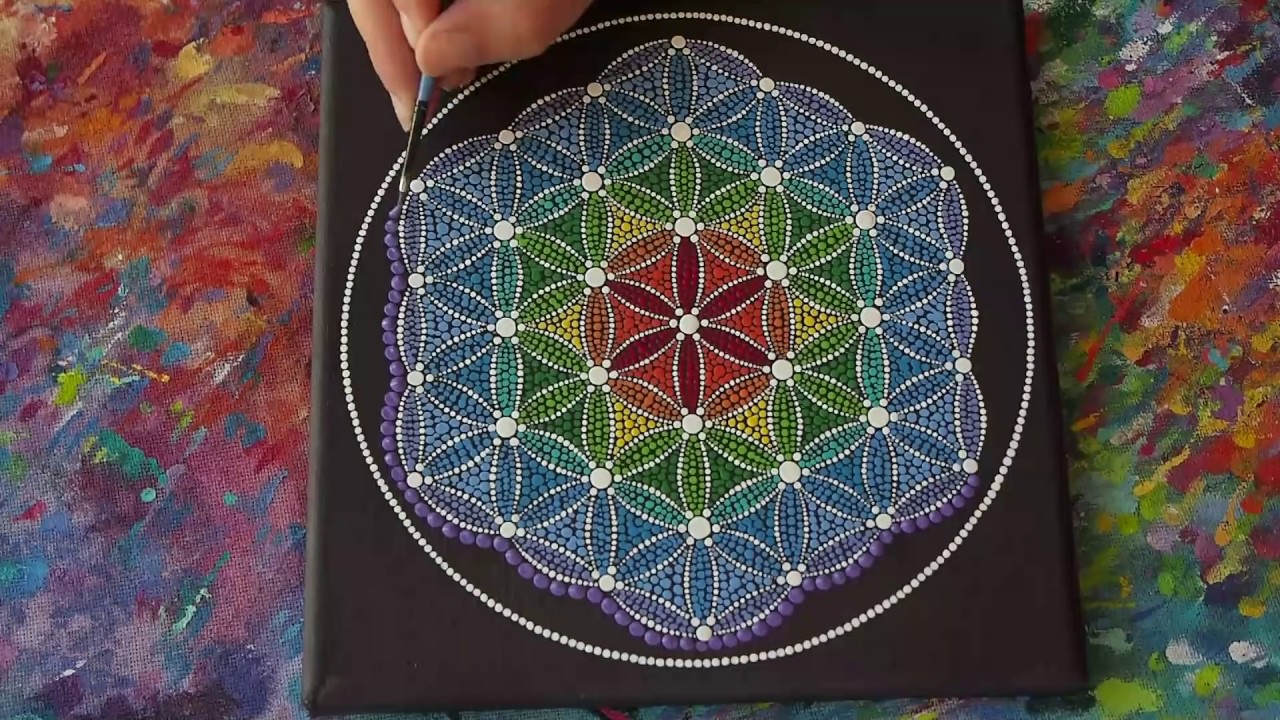 Elspeth McLean- Time Lapse video of Flower of Life: Sacred Geometry