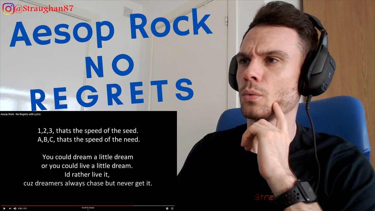 FIRST TIME hearing Aesop Rock - No Regrets