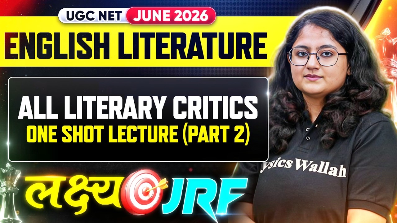 UGC NET English 2026 | UGC NET English All Literary Critics | UGC NET Preparation Strategy 2026