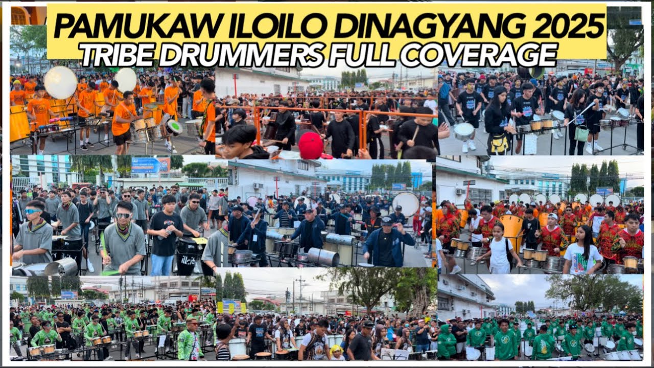 PAMUKAW ILOILO DINAGYANG 2025 TRIBE DRUMMERS FULL COVERAGE #dinagyang2025