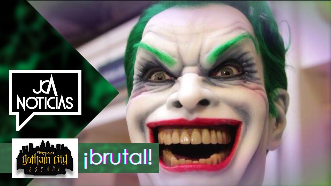 DESVELADO Animatronic de JOKER en Batman Gotham City Escape | Parque Warner 2023