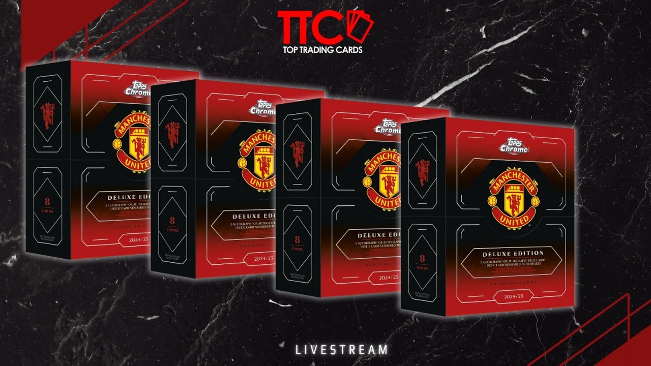 TTC BOX BREAK STREAM 🔥🔥 TOPPS 2024-25 MAN UNITED CHROME PREMIUM RELEASE DAY 🔥🔥 | 24.07.2025