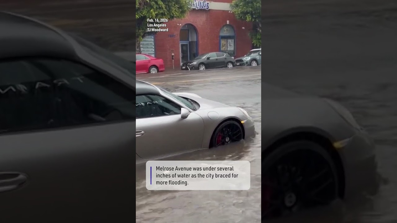 Los Angeles Streets Submerged by Winter Storm