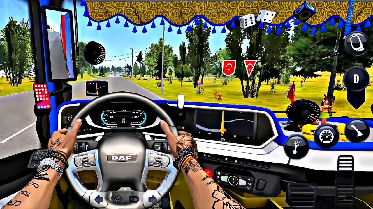 Realistic Big Truck Driving 🚛 | Truck Simulator Ultimate Mobile 😱 #viral #truckdriving #usa 