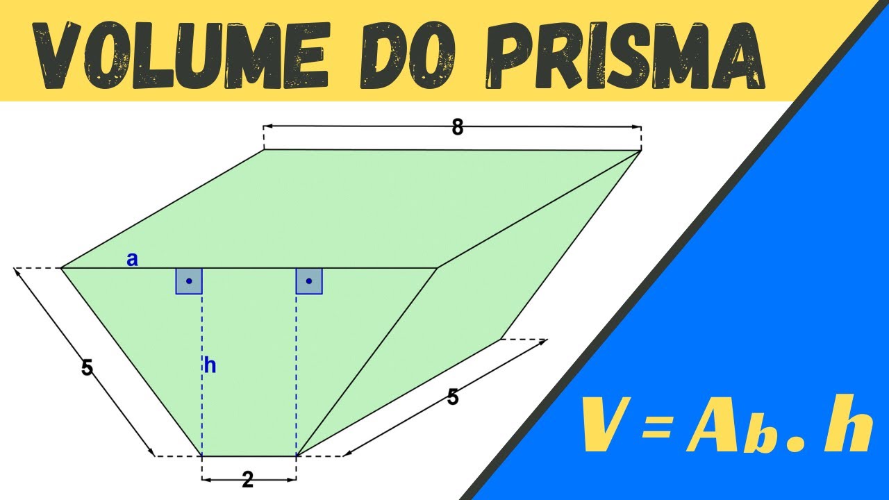 GEOMETRIA ESPACIAL🔥CALCULE O VOLUME DO PRISMA CUJA BASE É UM TRAPÉZIO❗️