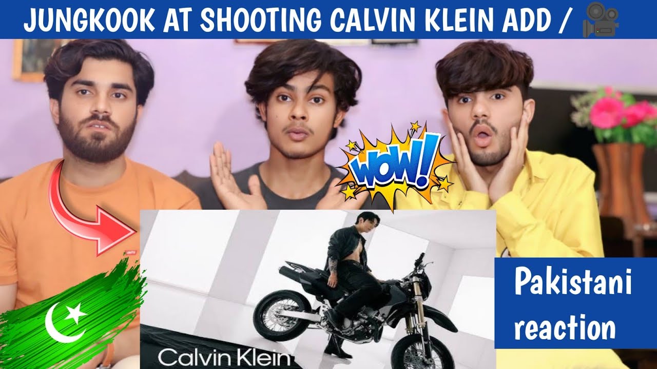 Jk at shooting of Calvin Klein 🤩🎥 - abaid official - Pakistani reaction 