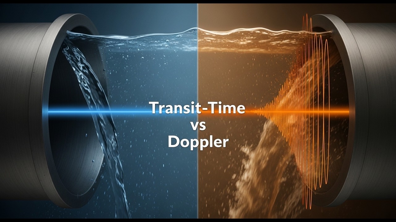 How Ultrasonic Flow Meters Measure Flow | Transit-Time & Doppler Principle