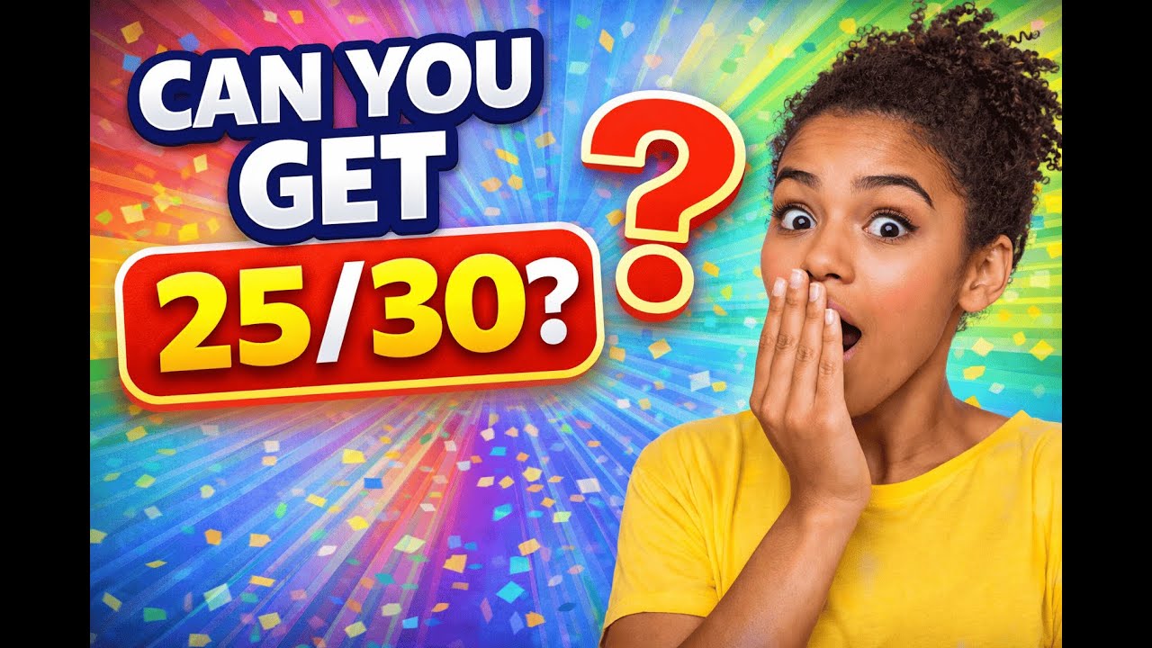 👉 General Knowledge Quiz 🧠 | Can You Get 30/30?