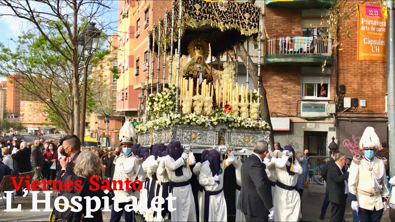 Viernes Santo Procesión en L’Hospitalet-Cofradía 15+1 Good Friday Barcelona 2022