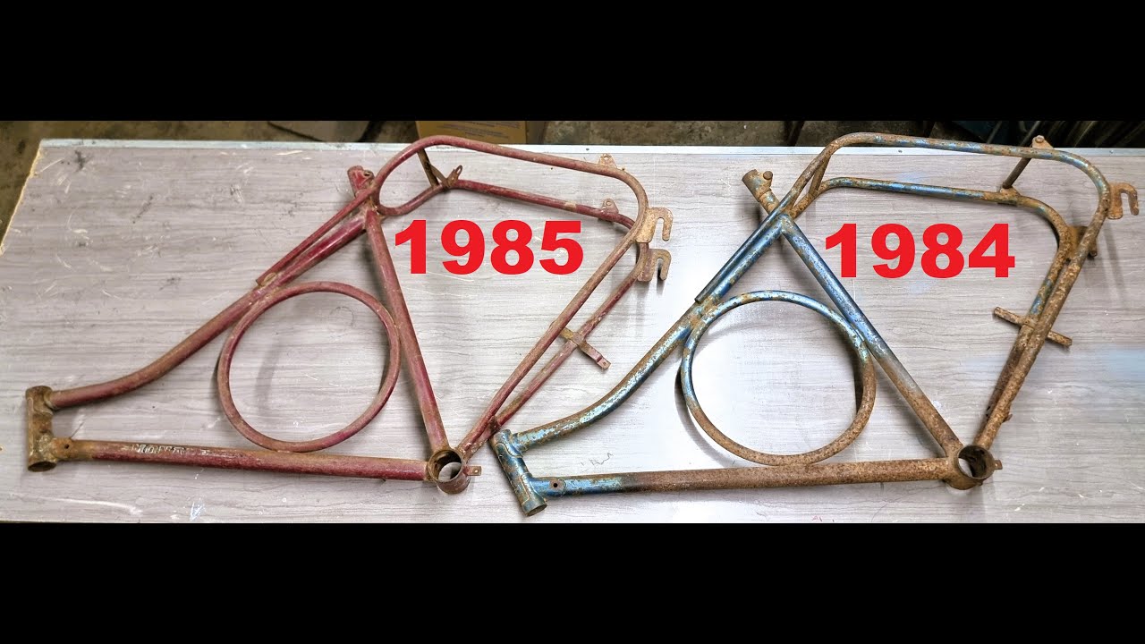 COMPARAÇÃO DO QUADRO MONARK BARRA CIRCULAR 1984 COM 1985