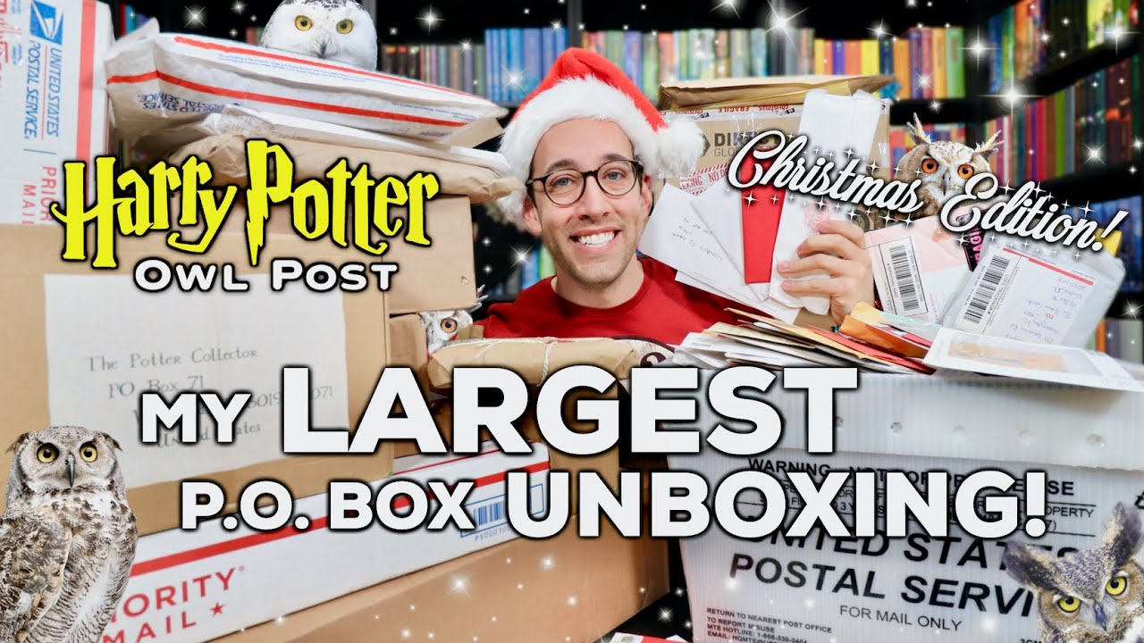 Harry Potter Owl Post | My LARGEST P.O. Box Unboxing: Christmas Edition!