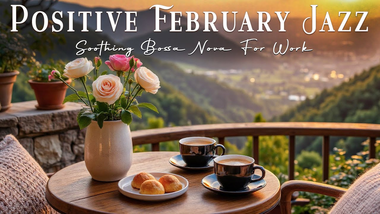 Positive February Jazz ☕ Soothing Bossa Nova Piano & Exquisite Coffee Jazz Music for Work & Focus