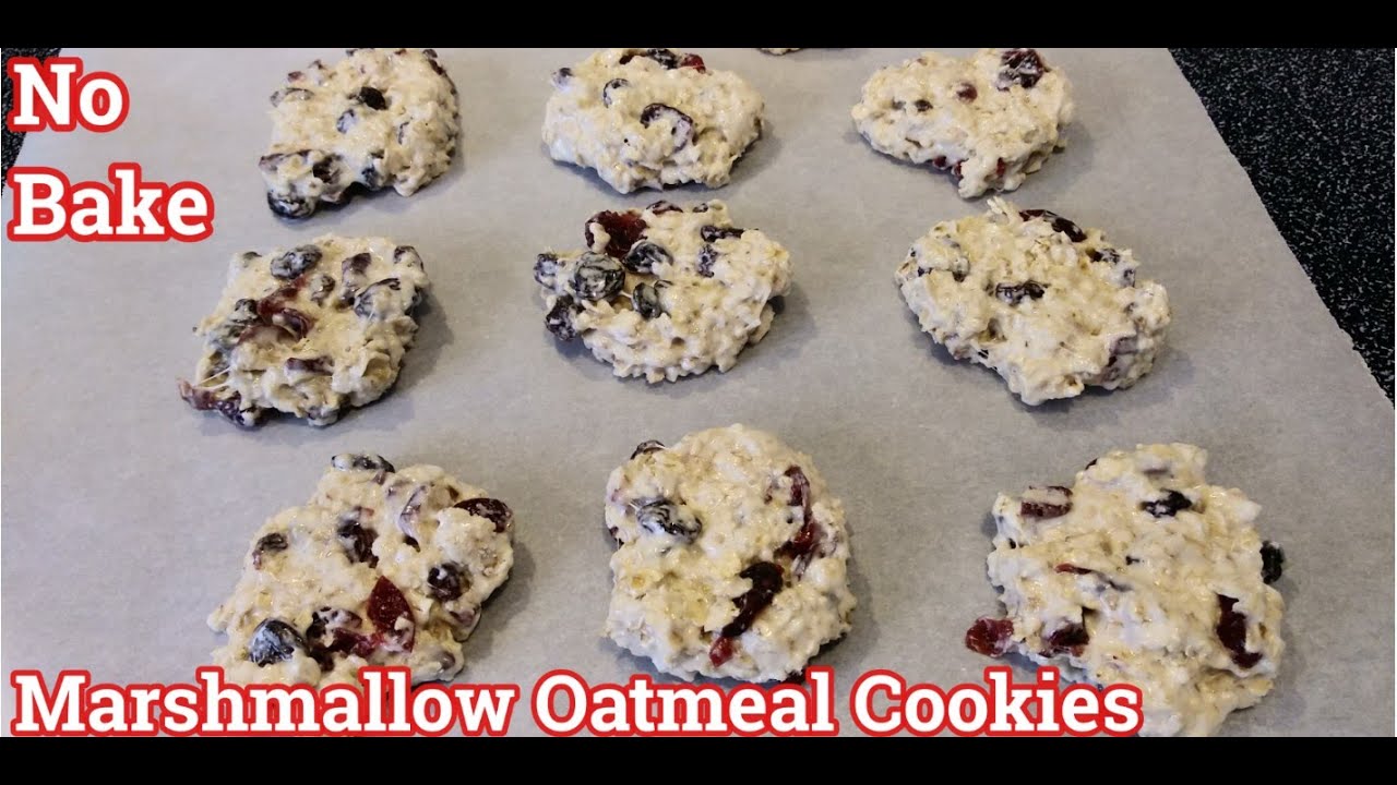 No bake marshmallow oatmeal cookies