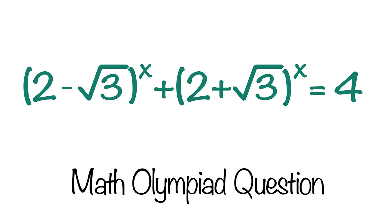 Solving a Nice Algebra Problem  Using a Nice Trick