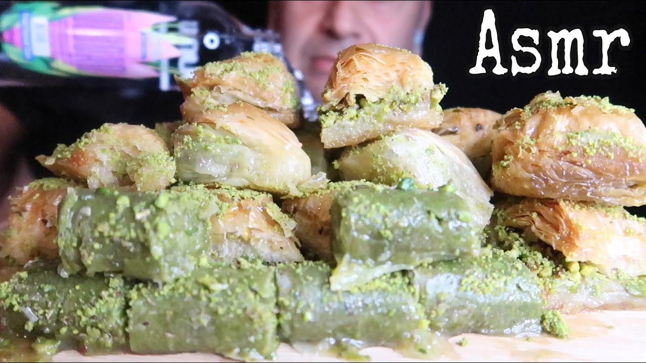 TÜRKÇE ASMR | TATLI MUKBANG (Baklava , şöbiyet vb.)Hangi futbolcunun kuzeni | Eşim görmesin +18 🤫