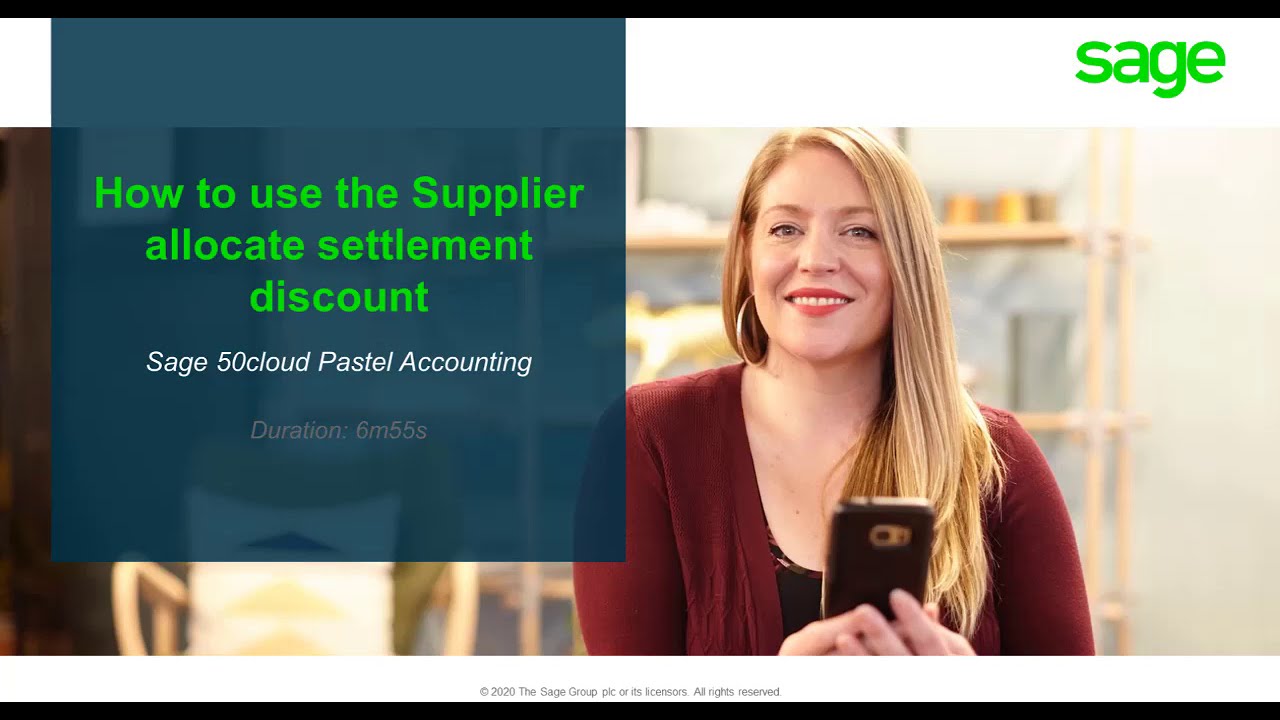 Sage 50cloud Pastel (ZA) - How does the Supplier settlement discount work
