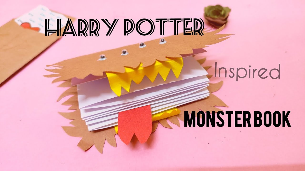 Harry Potter inspired Monster Book | Harry Potter inspired crafts | DIY with Minnie