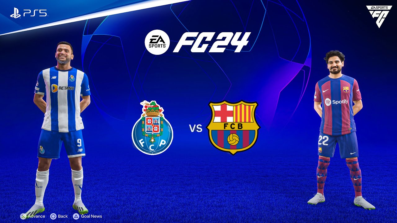 FIFA 24 - FC Porto vs Barcelona | UCL 23/24 Full Match | PS5&trade; [4K60]