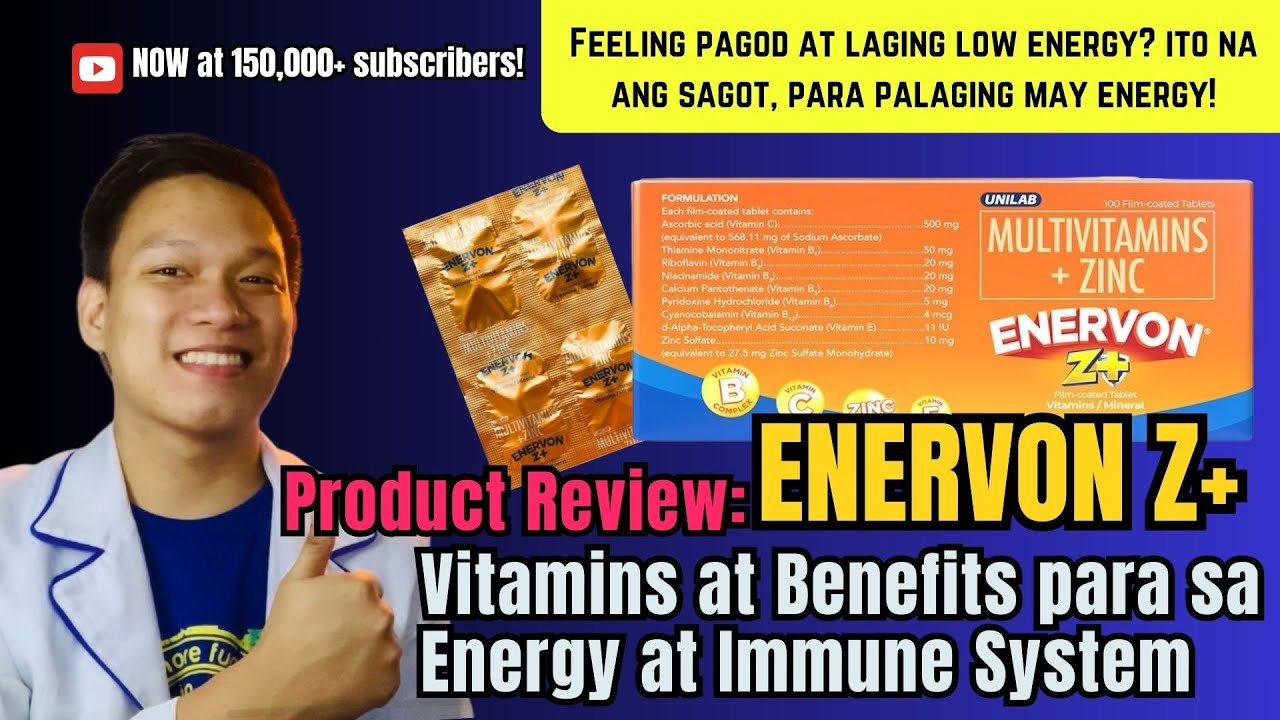 Product Review: ENERVON Z+ l Vitamins at Benefits para sa Energy at Immune System