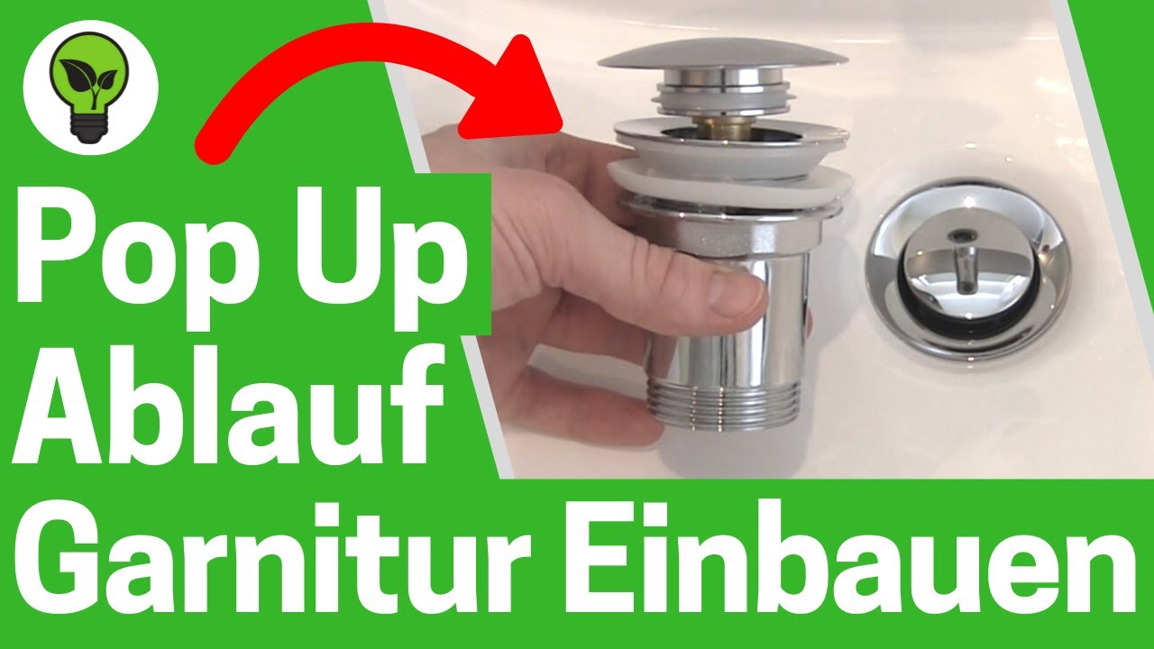 Pop Up Ablaufgarnitur Einbauen ✅GENIALE ANLEITUNG: Wie Waschbecken Push Open Ablaufventil Montieren?