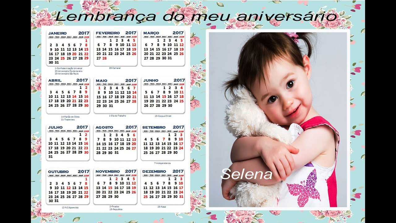 COMO FAZER LEMBRANÇA CALENDÁRIO NO WORD.❤️