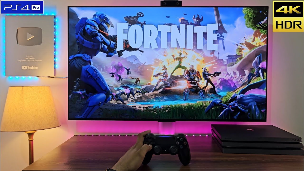 Fortnite on PS4 PRO in 2025 | 4K HDR 60FPS 