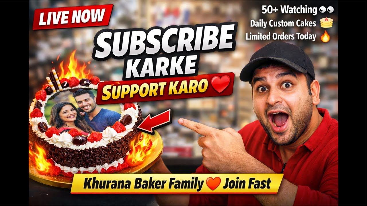 🔴 LIVE NOW! Cake Orders Open 😍 | Join Fast | Khurana Baker